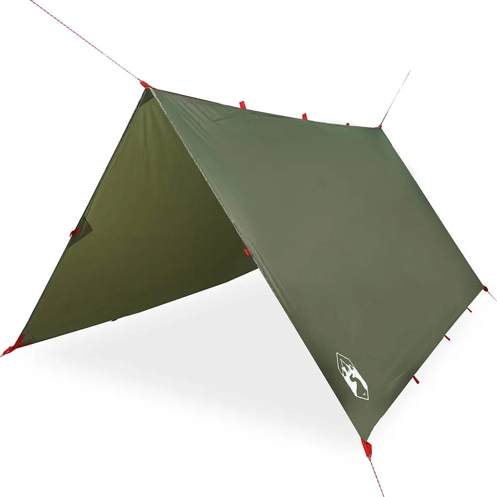 Telone da Campeggio Verde Oliva 306x306 cm Impermeabile 4009591