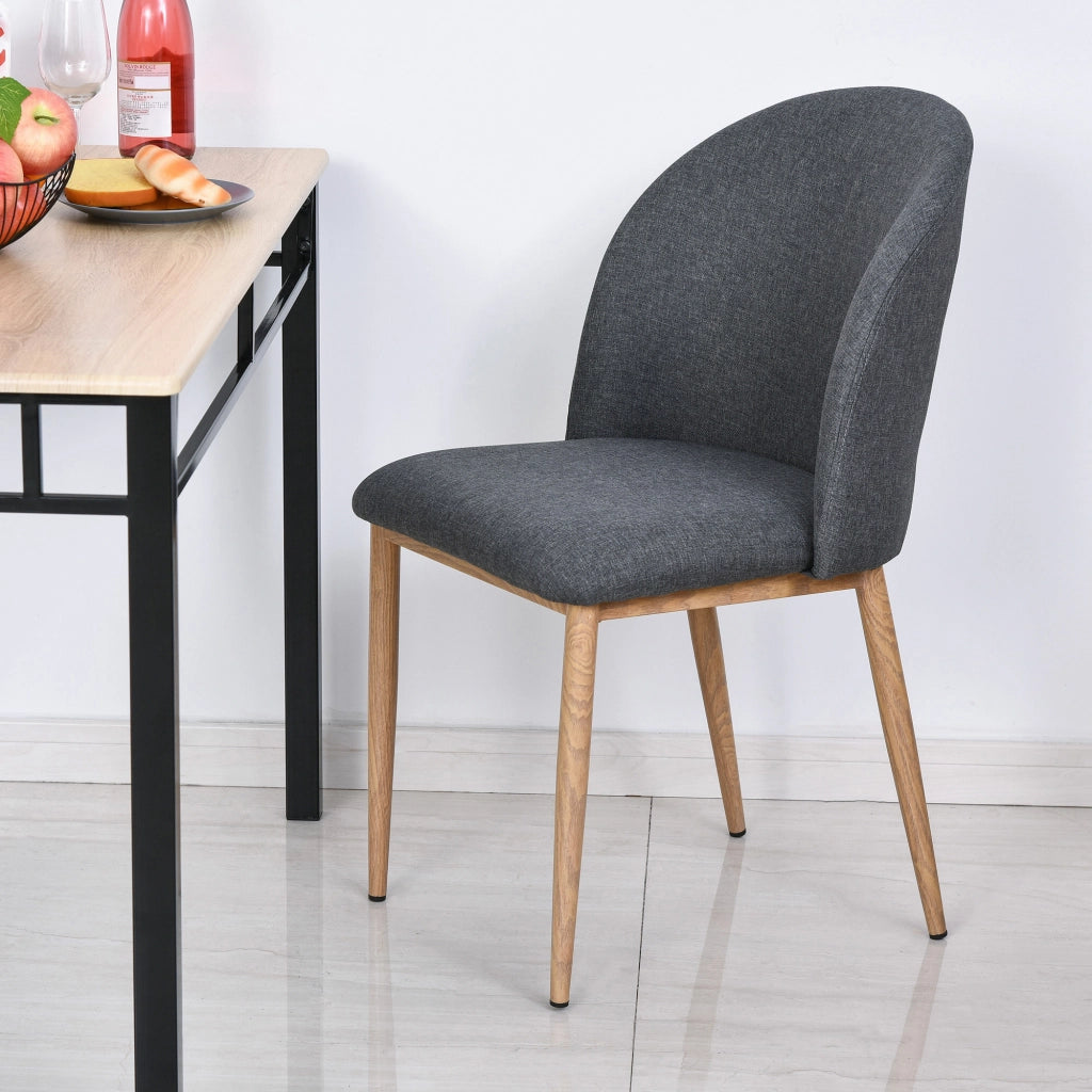 Sedia da Pranzo ¨C Zephmum ¨C Grigio, Metallo, 50x58x85 cm