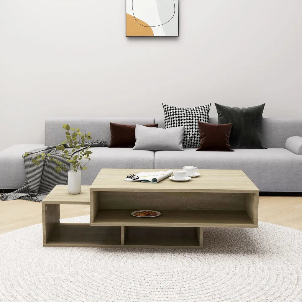 Tavolino da salotto | Tavolino da caff¨¨ | Tavolino da Soggiorno Rovere Sonoma 105x55x32 cm in Truciolato