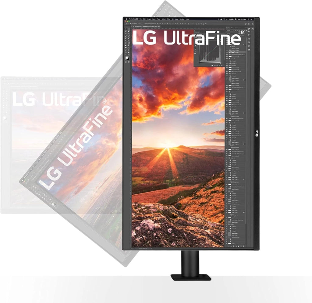 32UN880P ERGO Monitor 32" UltraHD 4K LED IPS HDR 10, 3840x2160, 5ms, AMD FreeSync 60Hz, Audio Stereo 10W, HDMI 2.0 (HDCP 2.2), Display Port 1.4, USB-C, USB 3.0, AUX, Stand ERGO, Flicker Safe, Nero