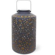 Lanterna solare - GARDEN ID Dubai - 25 x 41 cm - Autonomia 6-8 ore - Interruttore - Maniglia robusta - batteria ricaricabile.