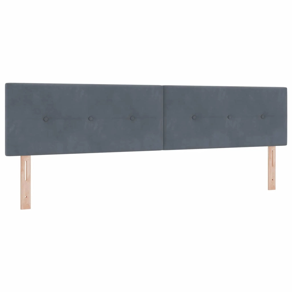 Letto con Contenitore Grigio Scuro 200 x 200 cm Velluto 3458830