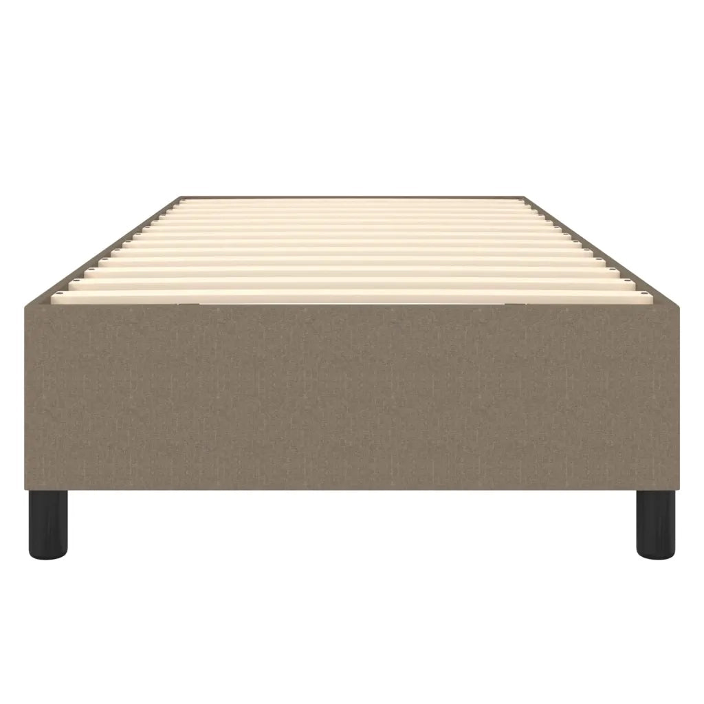 Struttura Letto a Rete a Molle-Giroletto Tortora 90x200 cm Tessuto 241705