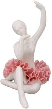 Ballerina in ceramica, unica scultura d'arte - Decorazione per scrivania o libreria - Lavorazione fine artigianale