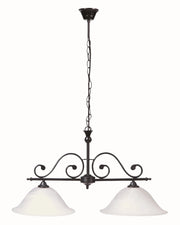 Lampadario Dorothea 2xE27 nero opaco Rabalux 7777 IP20