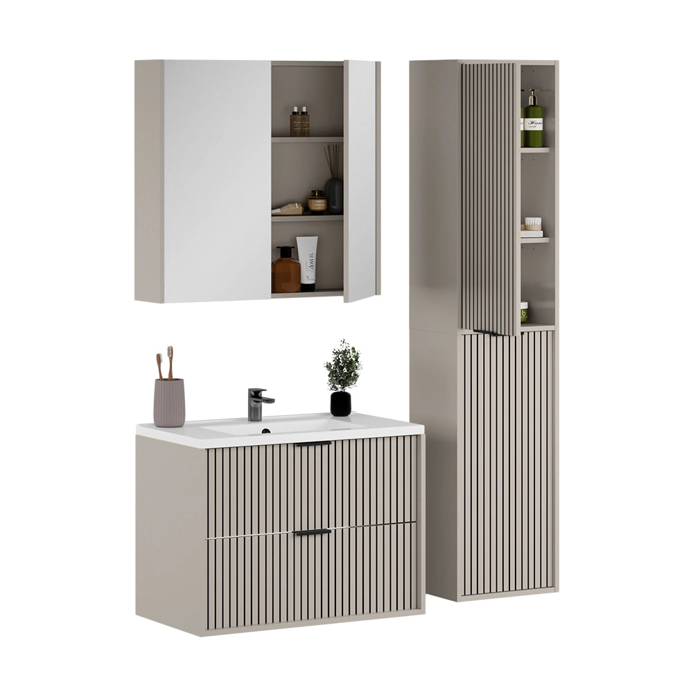 Vicco Set di mobili da bagno Cachemire 4 parti