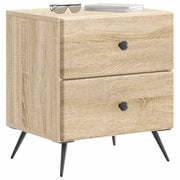 Set di 2 Comodini | Armadio da Notte | Mobiletto da notte Rovere Sonoma 43 x 34,5 x 47,5 cm