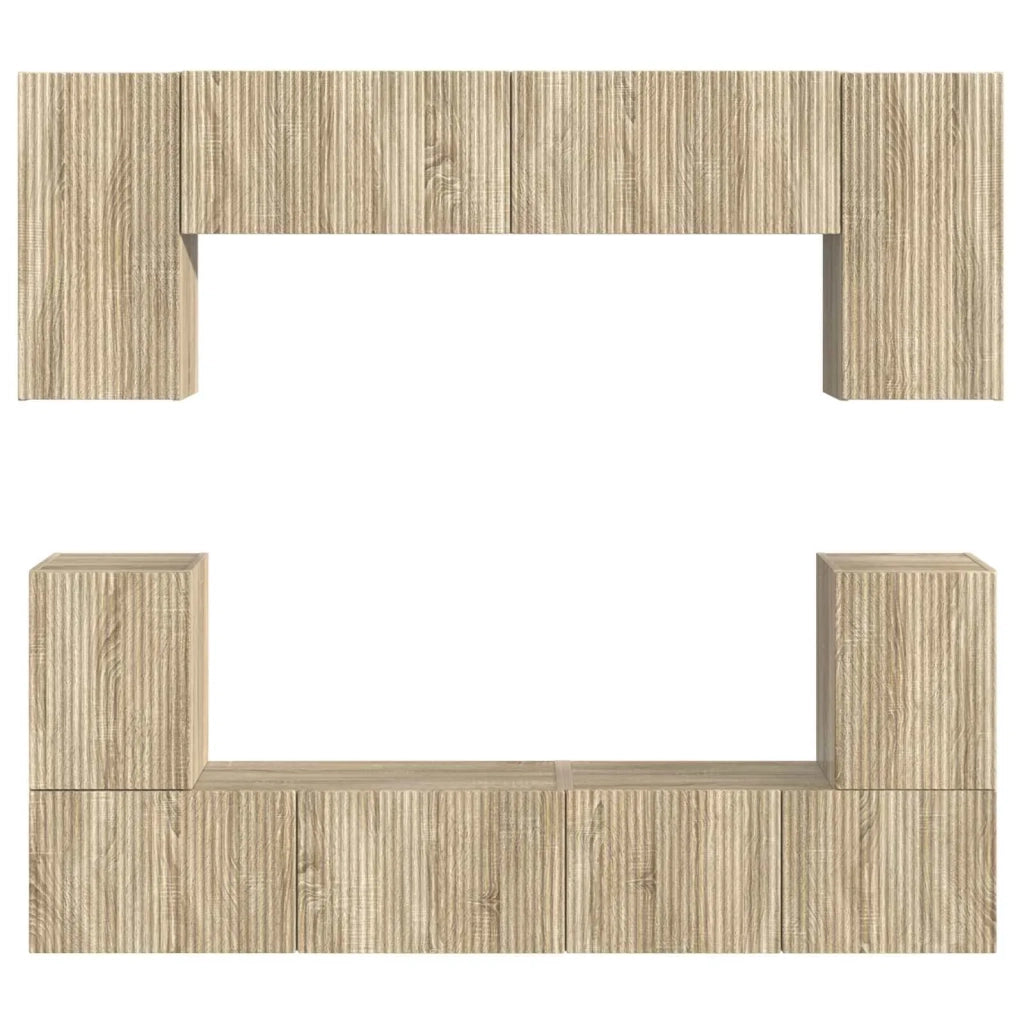 Set mobile TV 5 pcs Rovere Sonoma Legno multistrato 3409053