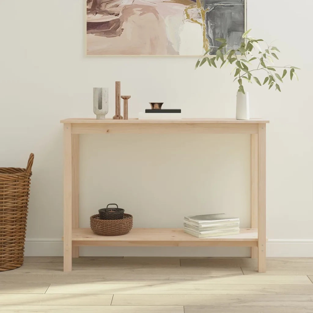 Tavolo Consolle 110x40x80 cm in Legno Massello di Pino 822282
