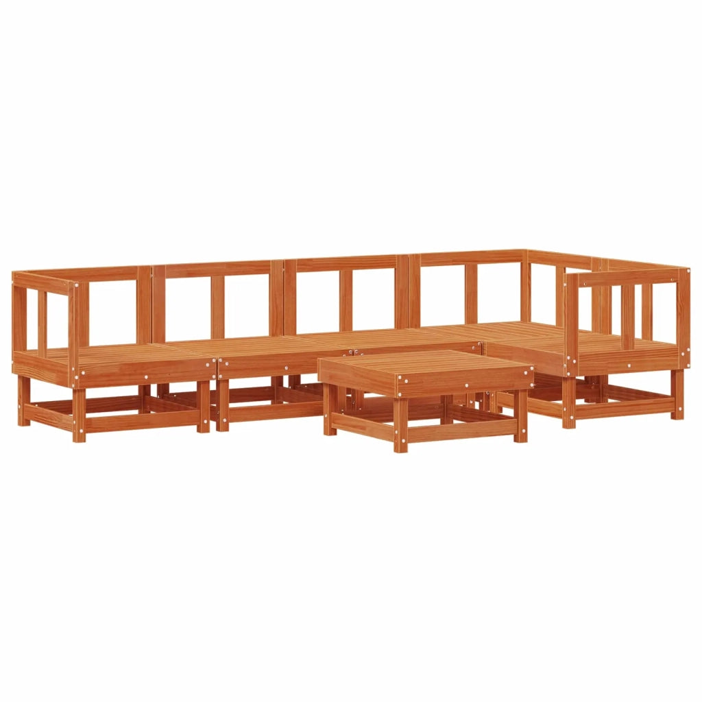 Set Lounge da Giardino 6 pcs Marrone Cerato