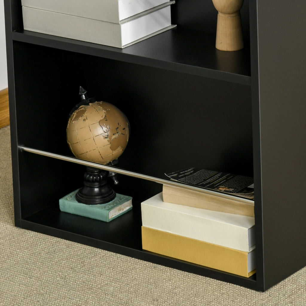Tavolo da bar ¨C zephmum ¨C nero, metallo, legno, 112x57x106 cm