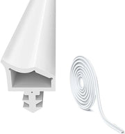 Striscia di protezione per porte gomma 15 m bianco - 4 mm - 7 mm - 12 mm - profondità pieghevole