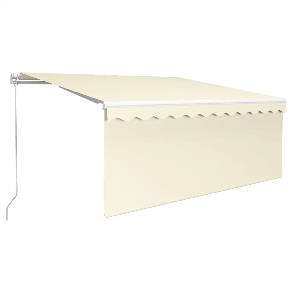 Tenda da Sole Retrattile Manuale con Parasole 3x2,5 m Crema cod mxl 61723