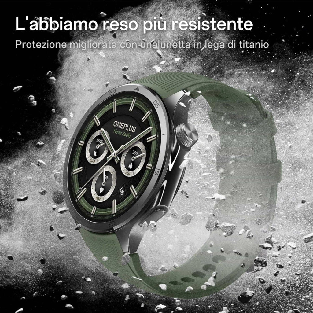 Orologio Smart Watch 3, Cinturino 22 mm, Display LTPO 1,5", Ricarica Rapida, Autonomia 120 ore, 100 Modalità Sport, Monitoraggio GPS a doppia frequenza, Controllo Salute 60 Secondi, Titanio