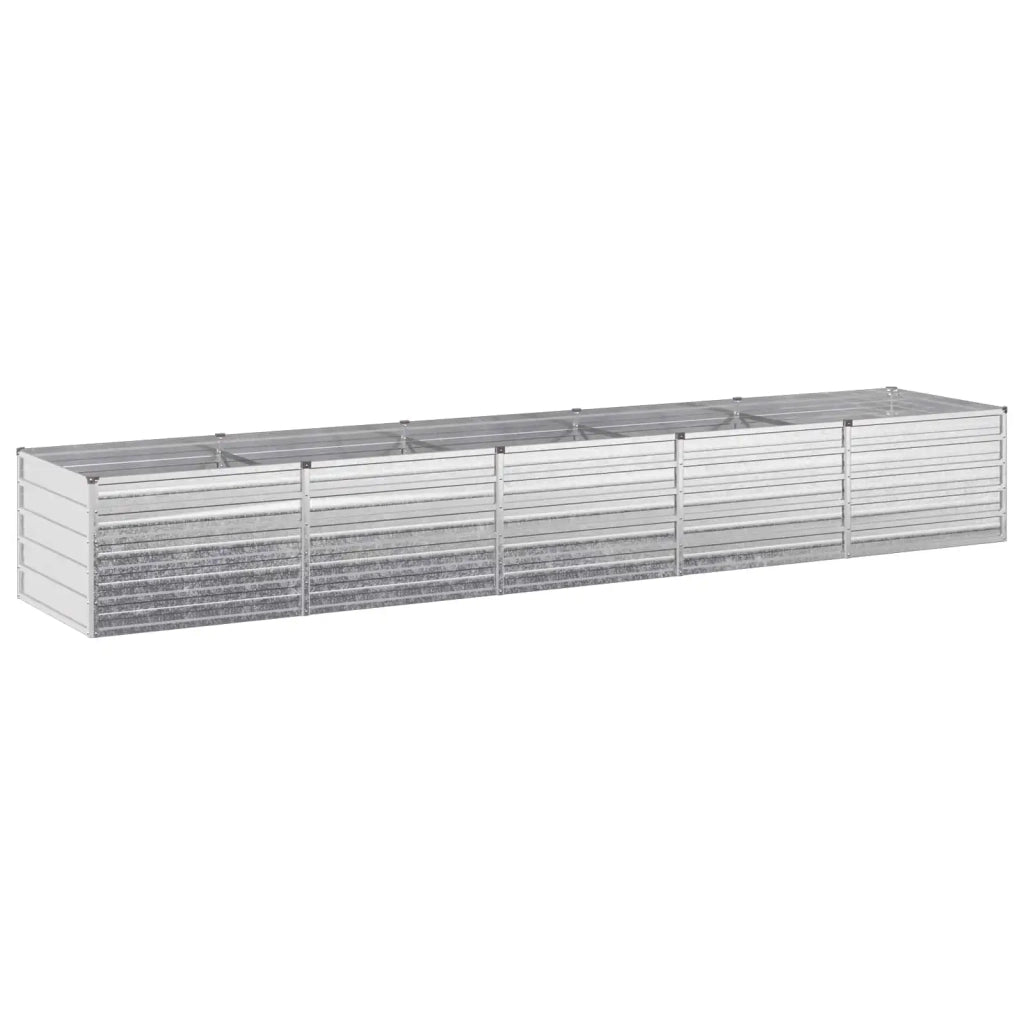 Letto rialzato da giardino Argento 400 x 80 x 55 cm 8006434