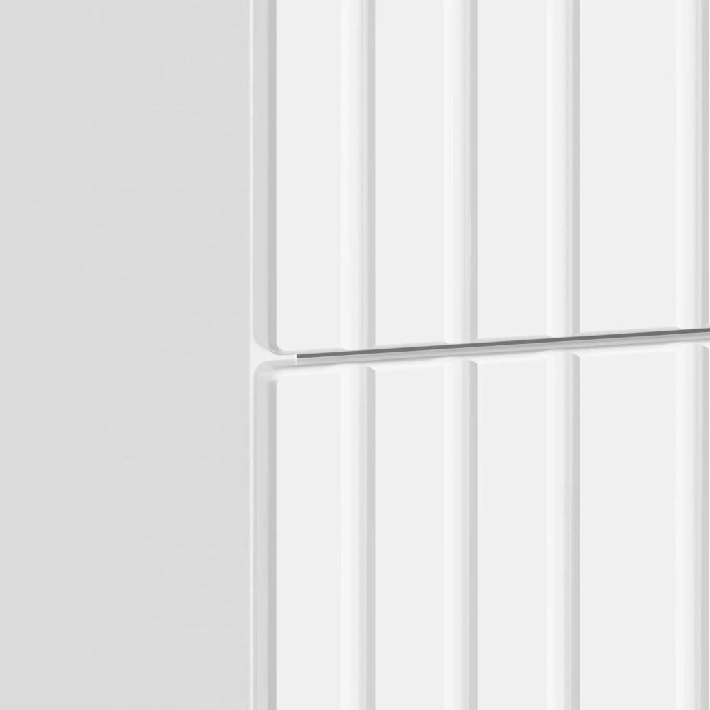 Comodino | Armadio da Notte | Mobiletto da notte con cassetto Bianco Lucido 43x 41 x 66,5 cm