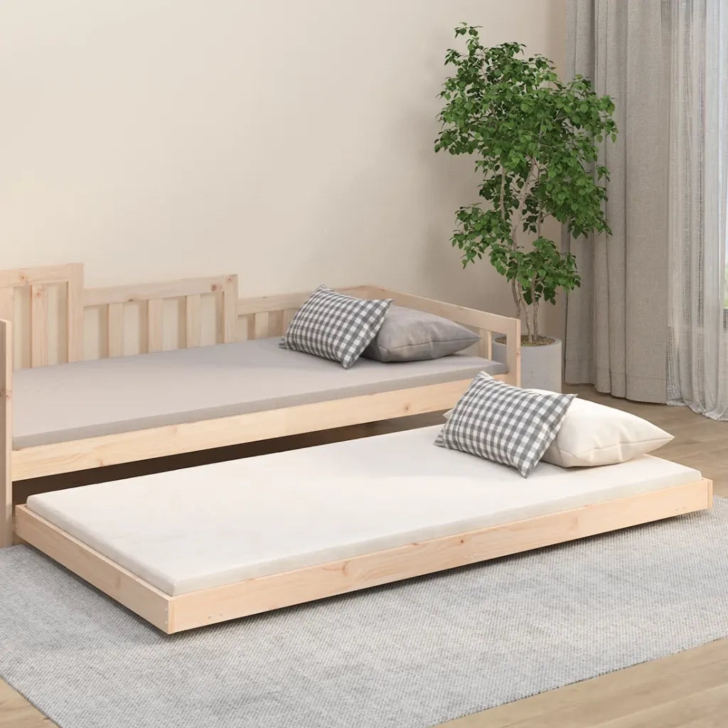 Giroletto senza Materasso 80x200 cm in Legno Massello Pino 823499