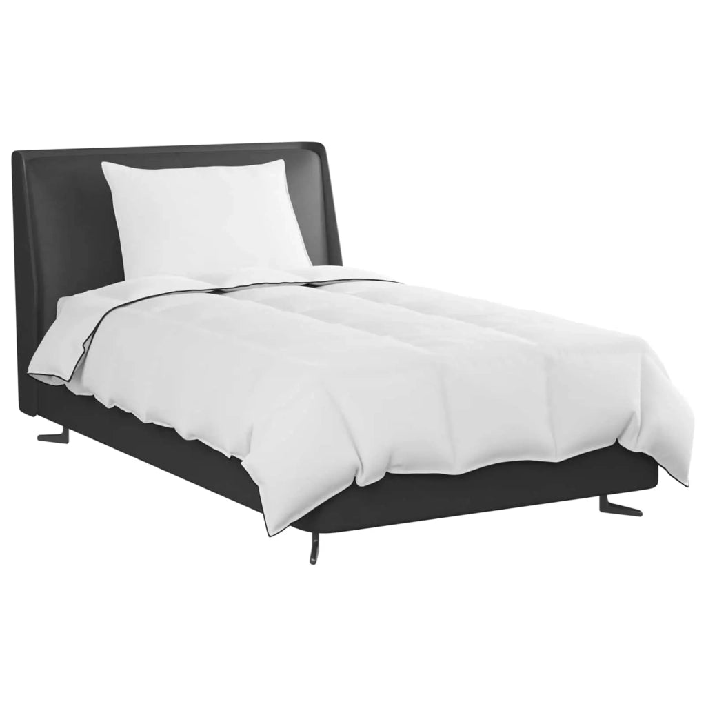 Piumone | Duvet Invernale con cuscino 2 pz Bianco Piuma d'anatra