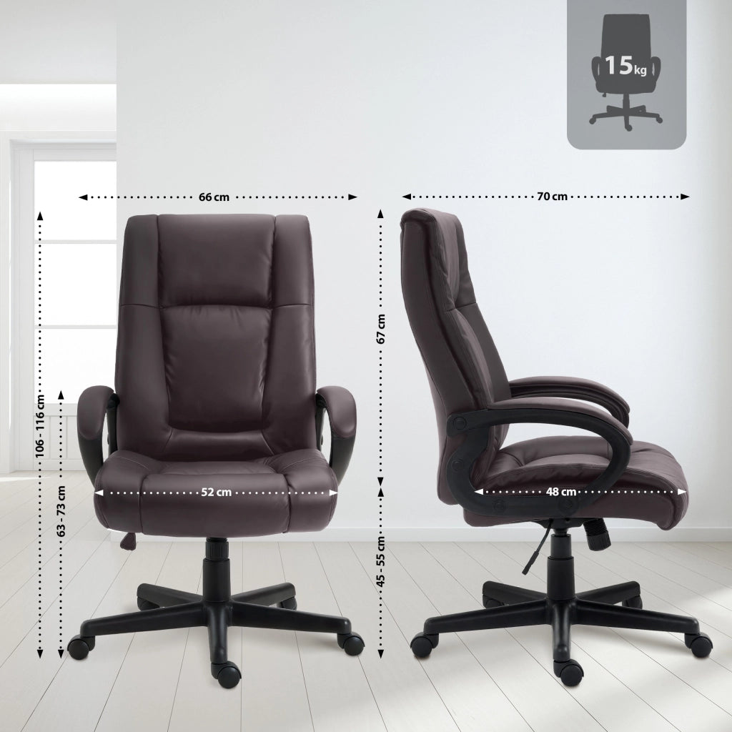 Sedia da ufficio XL Sparta in ecopelle 1