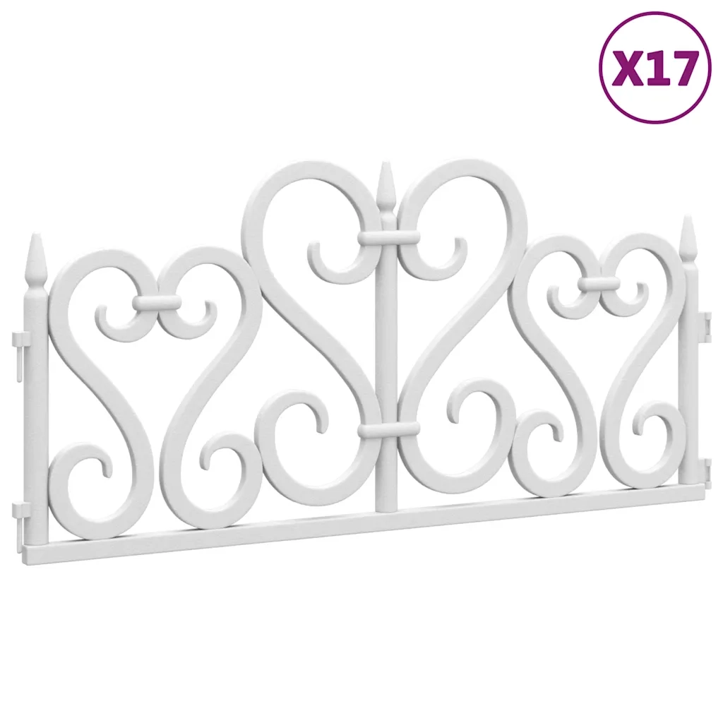 Bordi per Prato 17 pz Bianchi 10 m in PP cod mxl 17685