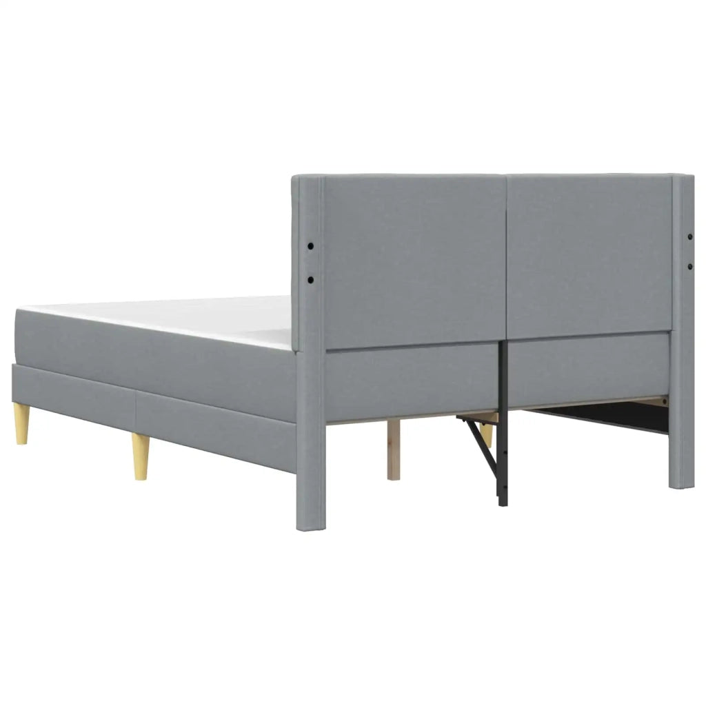 Struttura letto con materasso Grigio chiaro 140 x 190 cm 3415108