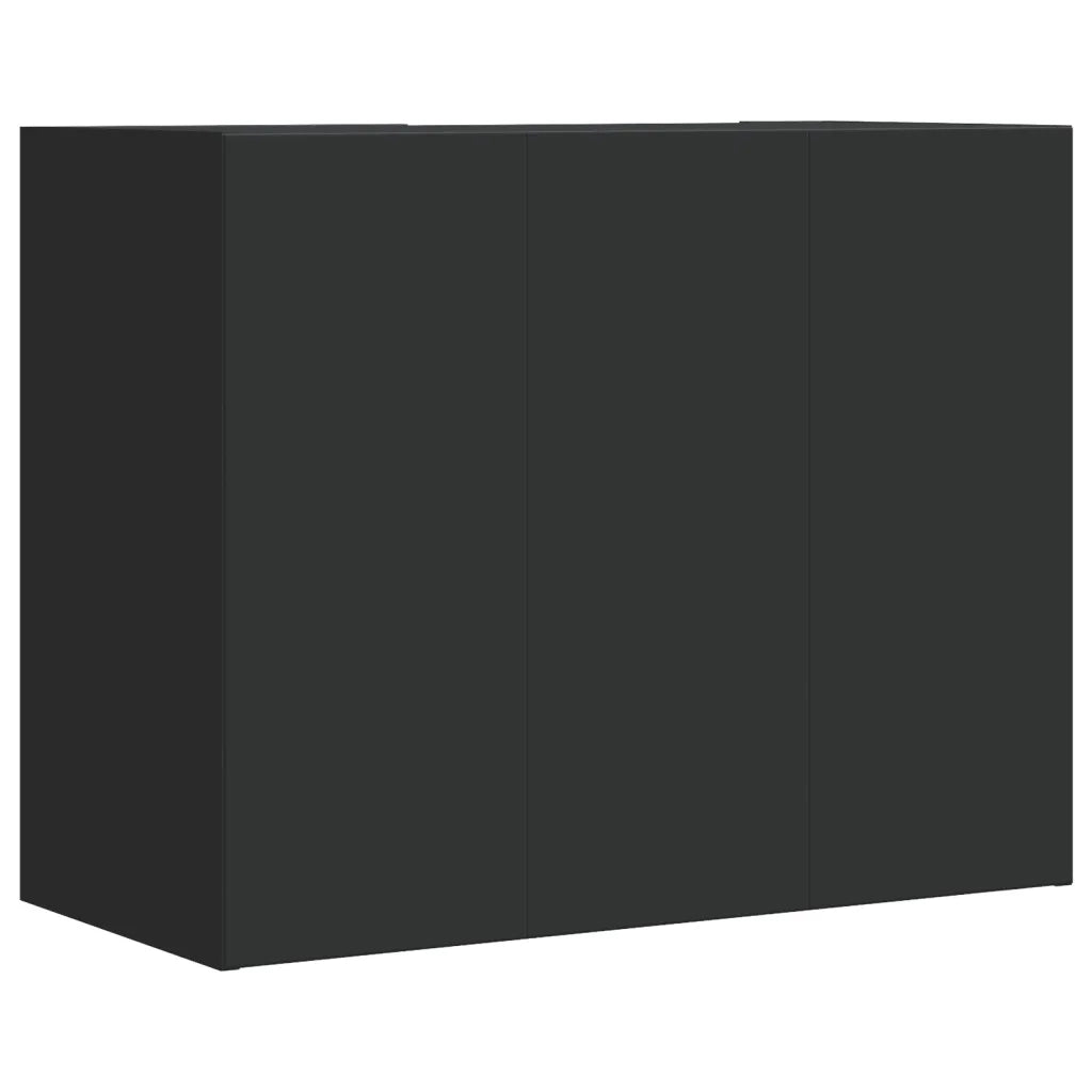 Armadietto a Muro | Mobile a Parete Nero 75x35x60 cm in Truciolato