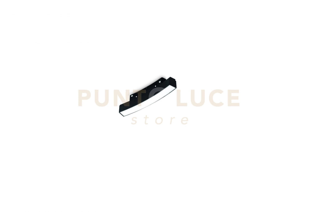 MODULO LED LINEARE PER BINARIO CIRCOLARE RAGGIO 100CM NERO 3000K 702LM 9W