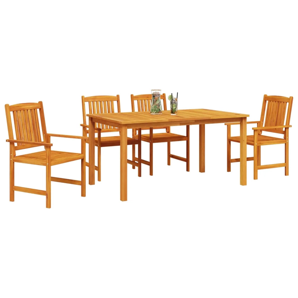 Set da Pranzo per Giardino 5 pcs Marrone 3375678