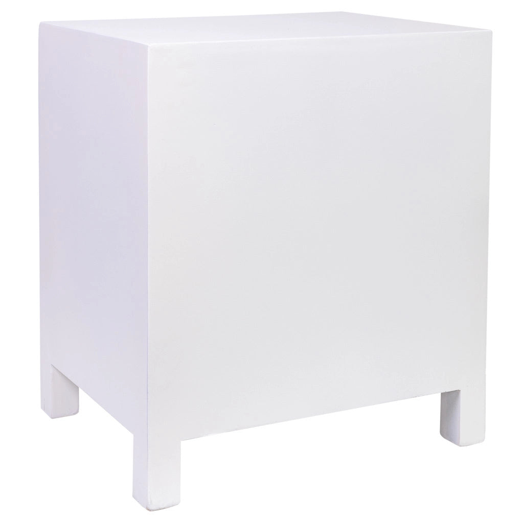 Comodino in legno con 2 cassetti 45x34x50,5