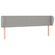 Testiera | Testata ad Orecchio Grigio Chiaro 203x23x78/88 cm in Tessuto