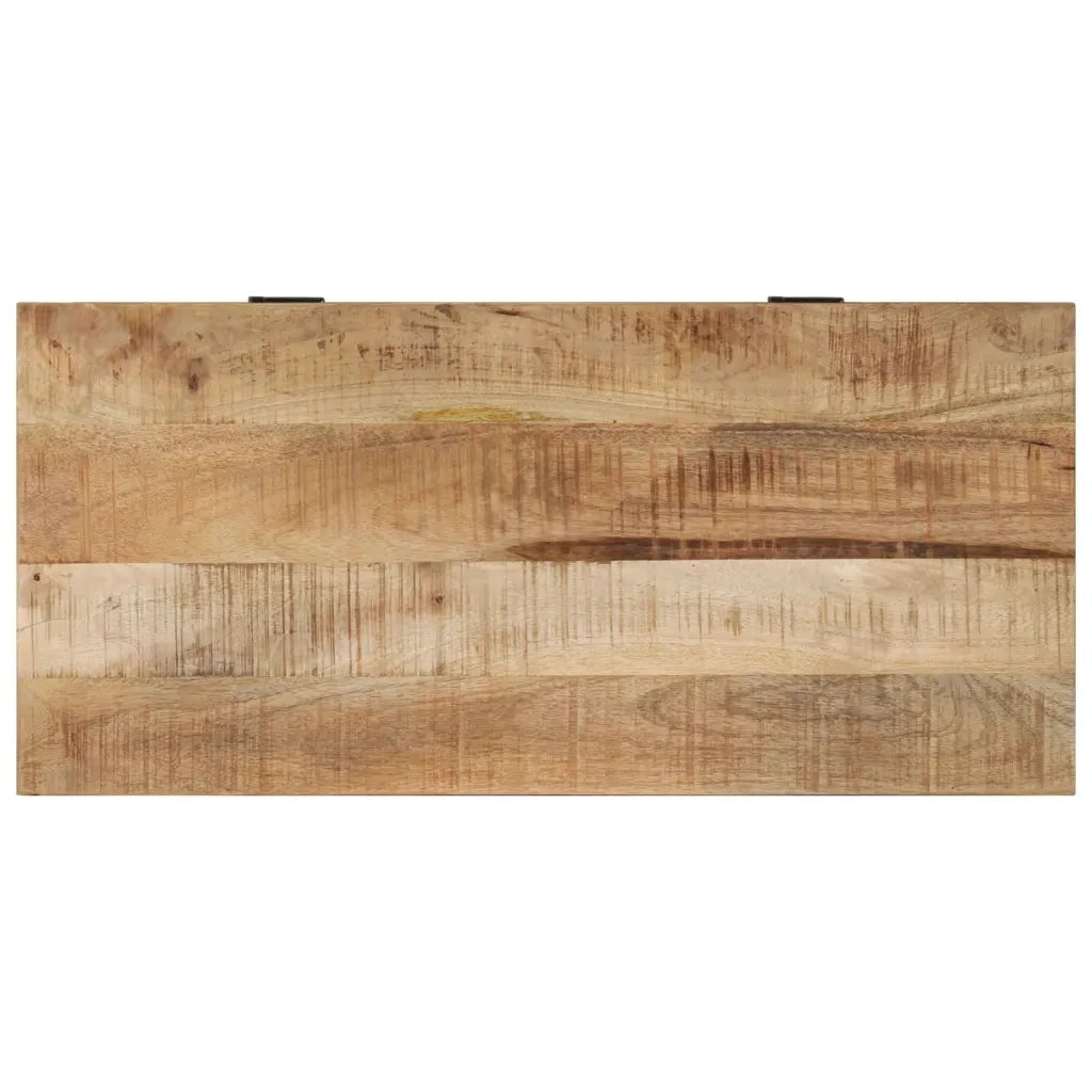 Panca con Scarpiera 85x40x45 cm in Legno Massello di Mango 337827