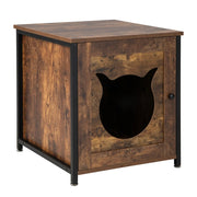 Mobiletto per lettiera per gatti 50 x 53 x 55 cm multifunzionale design vintage ideale per il bagno MDF marrone 20_0020813