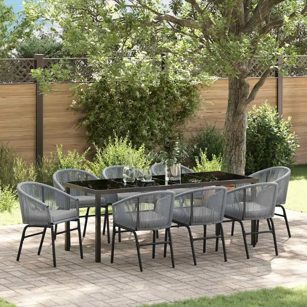 Set da Pranzo per Giardino 9 pcs Antracite 3379365
