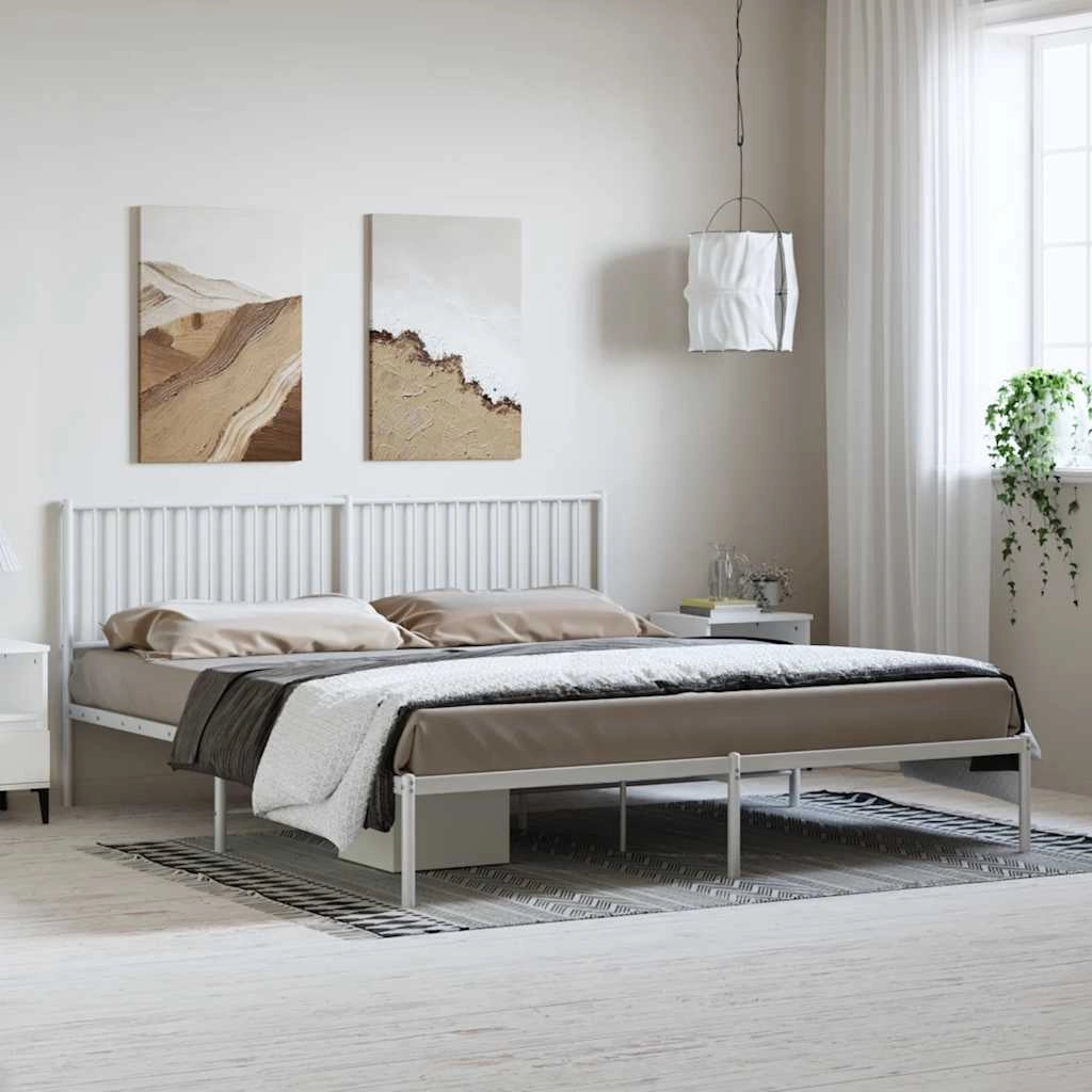 Giroletto con Testiera Metallo Bianco 183x213 cmcod mxl 129693
