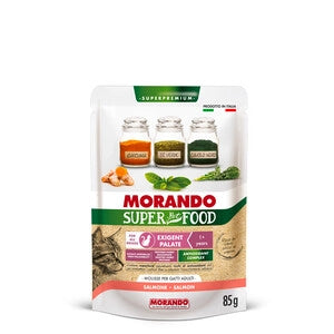 CIBO GATTO MORANDO S/FOOD EXIGENT 85 G SALMONE- MORANDO- 24,0 pz