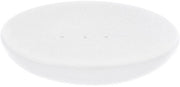 Piastra esfoliante con contenitore in ceramica - Decorativa e pratica - Bianca - Contenitore per sapone - Ideale per bagno e cucina - Risparmia spazio...