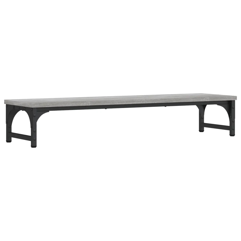 Supporto Monitor Grigio Sonoma 85x23x15,5 cm Legno Multistrato 834008