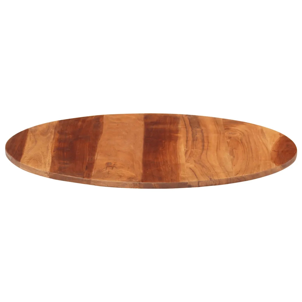 Piano Tavolo in Legno Massello di Acacia Rotondo 15-16 mm 70 cm