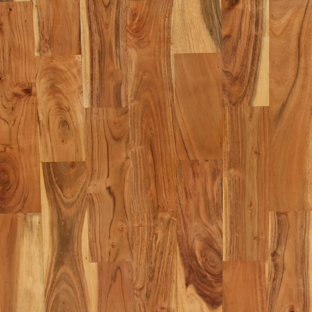 Set Tavolo da Pranzo 7 pz Legno Massello di Acacia e Mango 275333