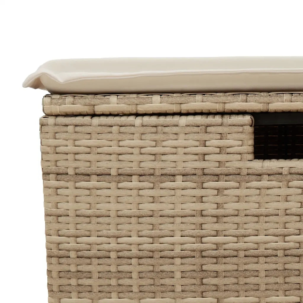 Set Divano da Giardino 6 pz con Cuscini Beige in Polyrattan 3325424