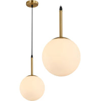 Lampada Da Soffitto Di Vetro Bianco APP431-1CP