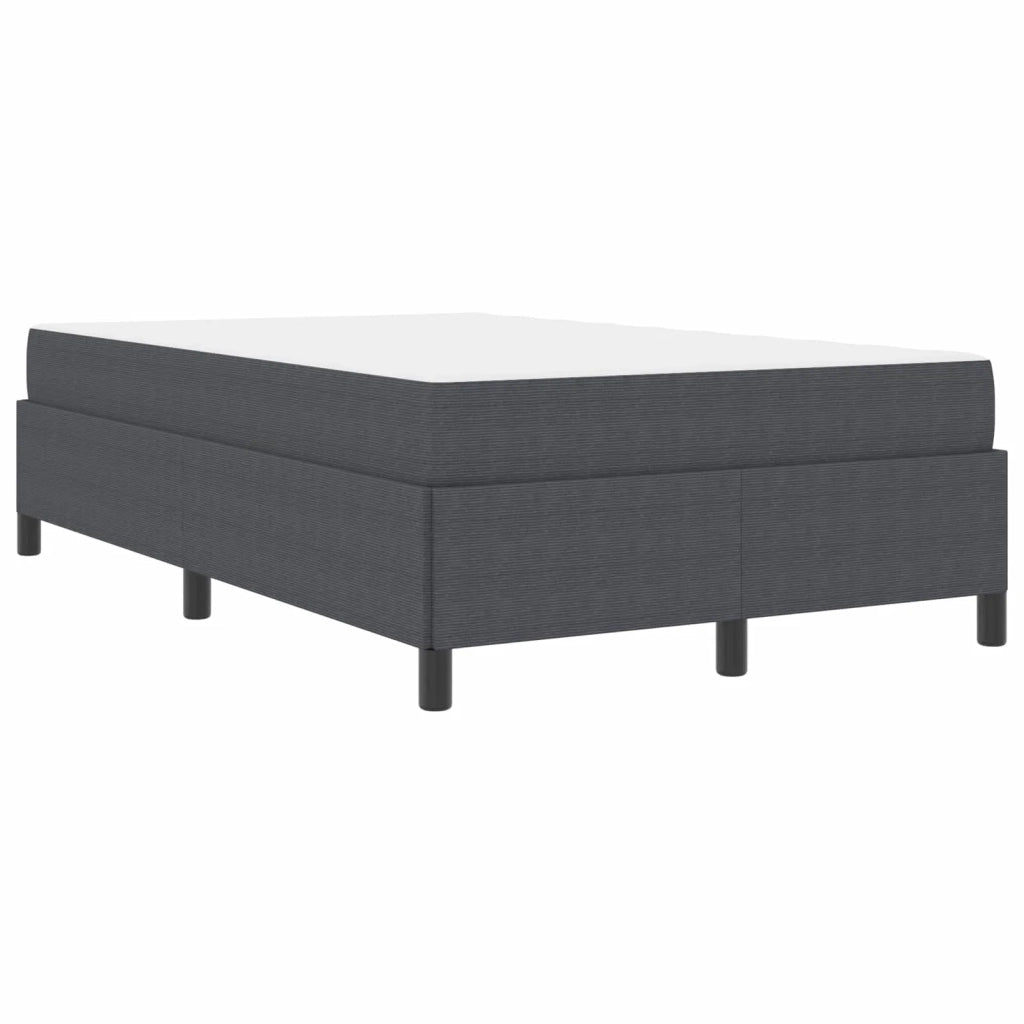 Struttura del letto Grigio scuro 120 x 190 cm Tessuto