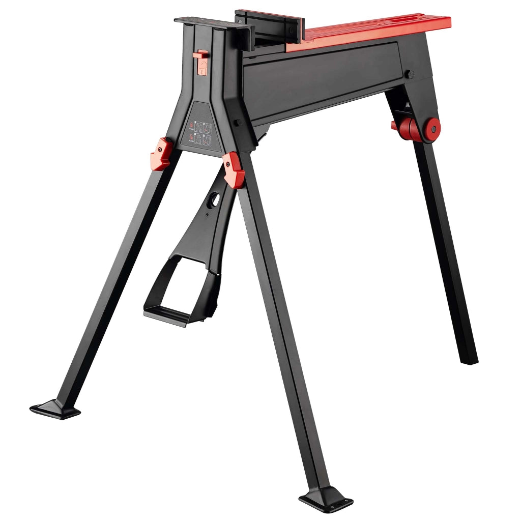 Banco da lavoro pieghevole con morsa 98 x 88 x 87 cm, tavolo da lavoro pieghevole con capacità max 200 kg, banco da lavoro officina