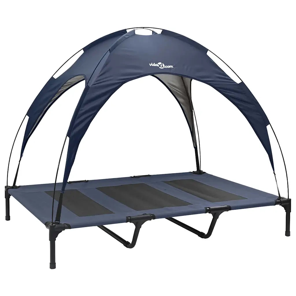 Letto per Cani Blu navy 122 x 93 x 106,5 cm Acciaio 42008180