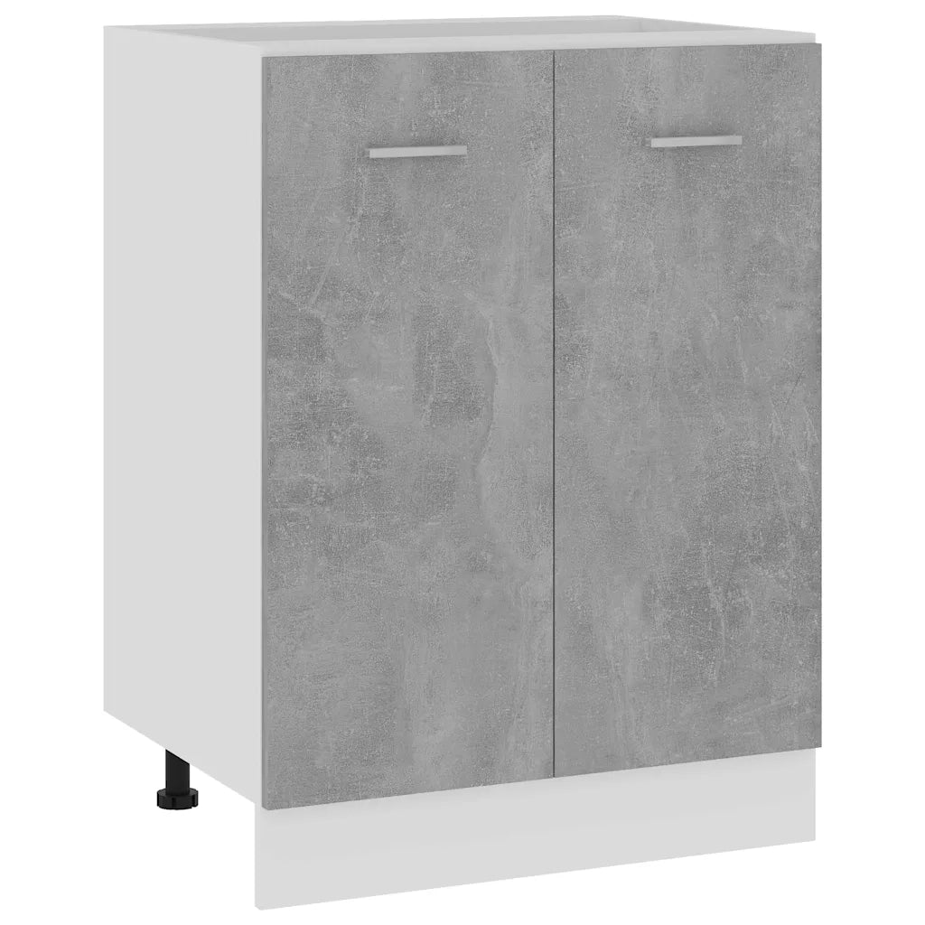 Armadio Inferiore Grigio Cemento 60x46x81,5cm Legno Multistratocod mxl 73086