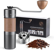 Manuale macinatore di caffè - Asse di installazione esterno per Protabiler - Acciaio inossidabile - Fusti conici - Grande capacità di 30 g - 7 lame in acciaio di alta resistenza - Burr SUS420 - Manubrio per macinatore di caffè manuale