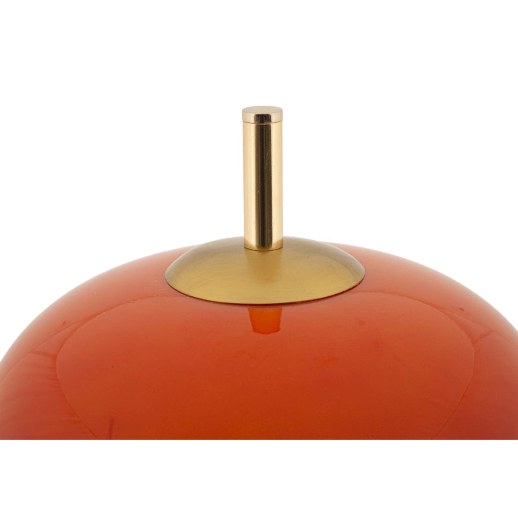 Lampada da Tavolo VKH923, Arancione, Vetro, 30x16x53 cm