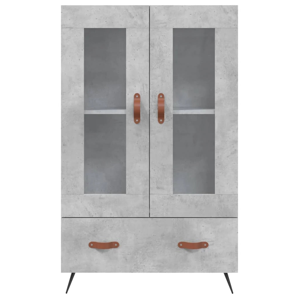 Buffet credenza cassettiera mobiletto mobile contenitore organizer cucina soggiorno salotto alto 69,5 x 31 x 115 cm legno ingegnerizzato grigio 02_0034462