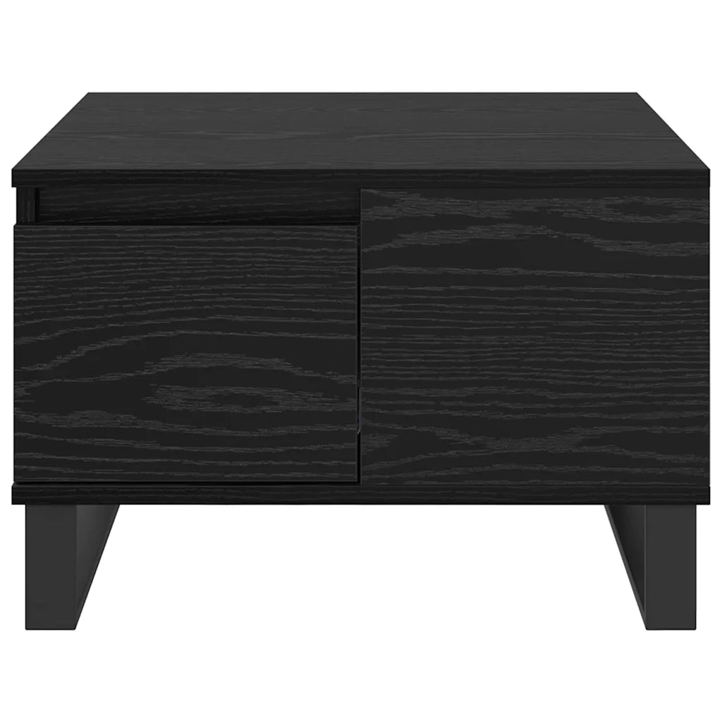 Tavolino da salotto con cassetto Rovere Nero 55 x 55 x 36,5 cm 881665