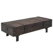 Tavolino da CaffÃ¨ in Legno Massello Vintage 120x55x35 cm cod mxl 11811